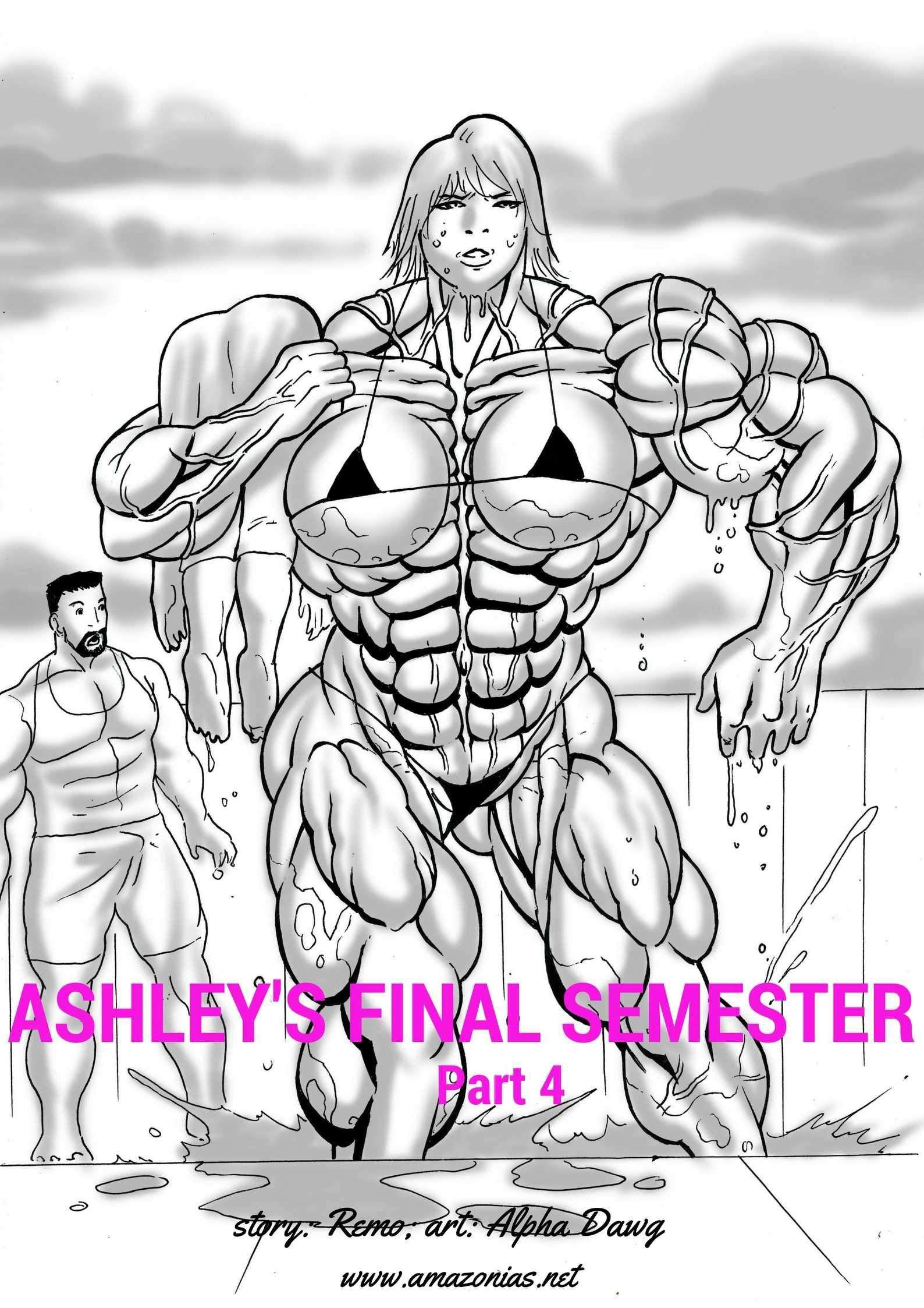 Ashley's Final Semester - part 4 - female bodybuilder