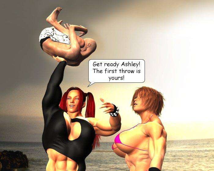 The Beach Trio - FREE - female bodybuilder