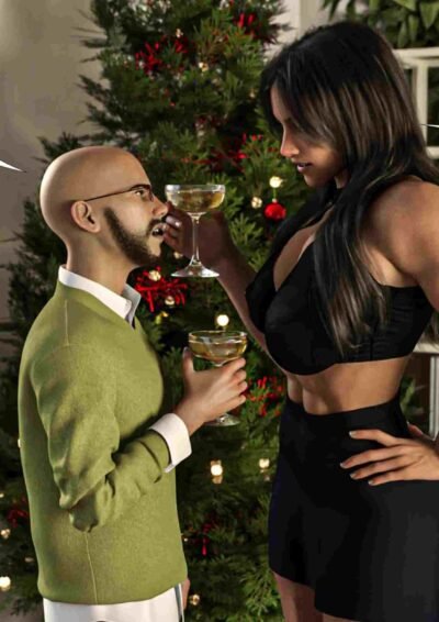 fall sexy musclegirl and boyfriend