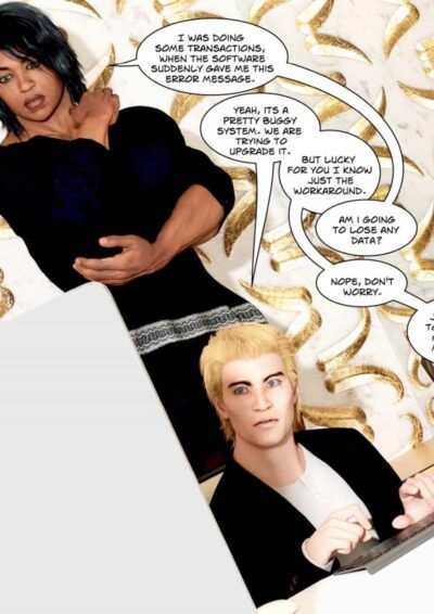 female bodybuilder and small male colleague