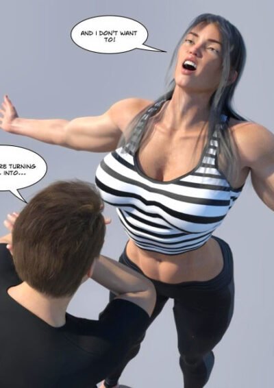 girl grows bigger muscles