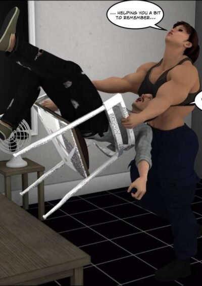 The Interrogation - female bodybuilder 