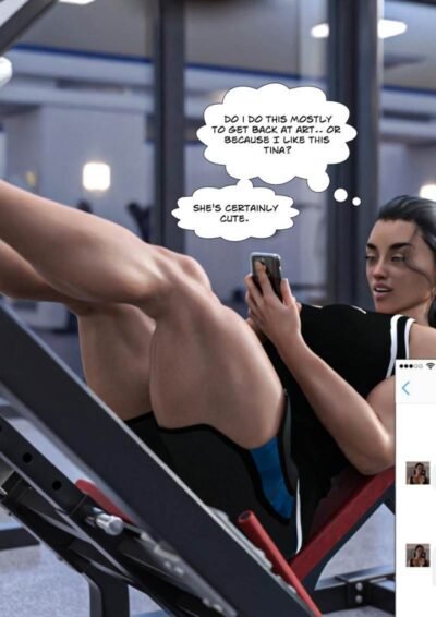 big female bodybuilder working out