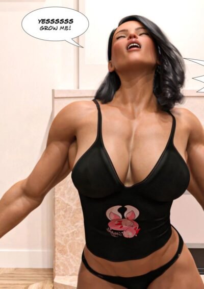 girl growing muscles