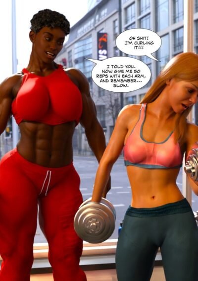 girl working out in the gym