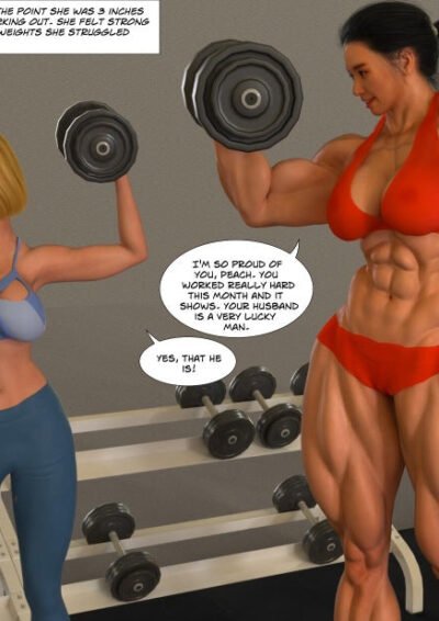 musclegirls working out in the gym