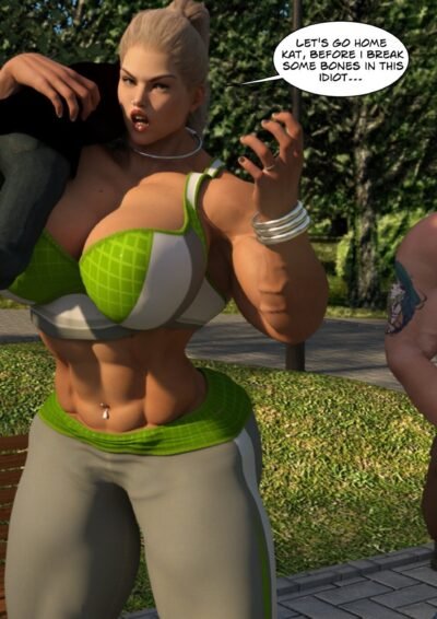 giantess carrying man over her shoulder