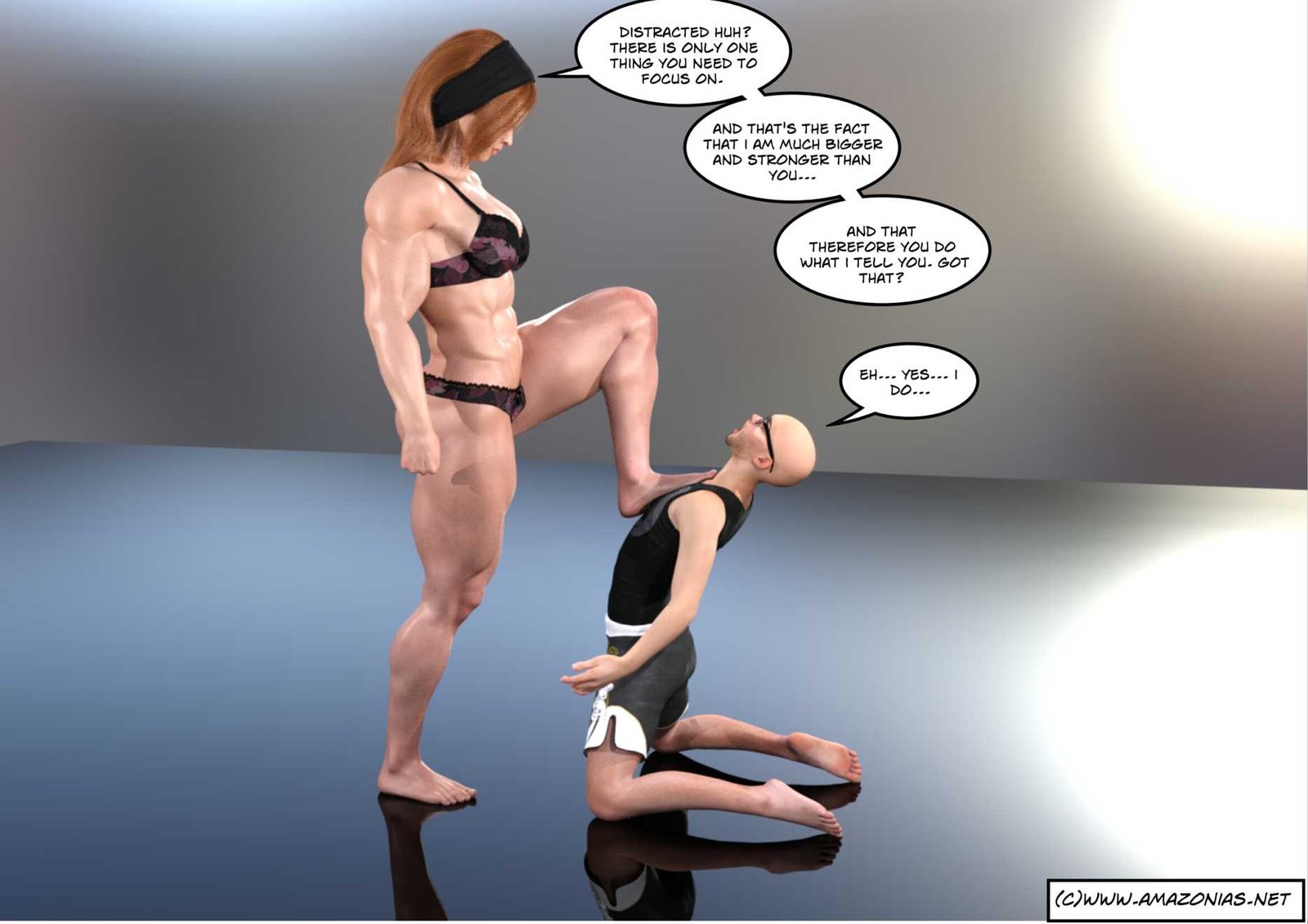 Sweet Muscle Domination - female bodybuilder