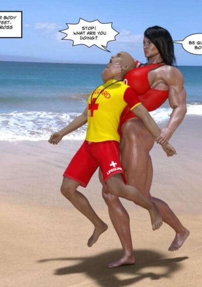 Their Tiny Toy - female bodybuilder