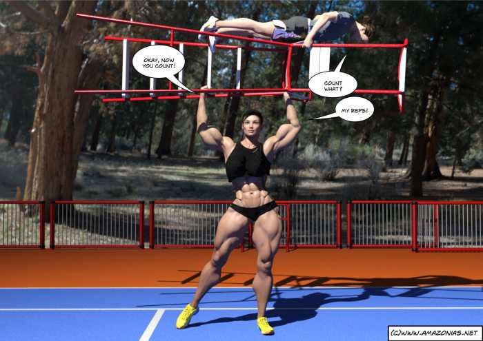 Winners and Losers - female bodybuilder