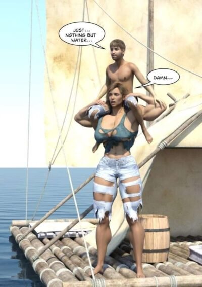 tall female bodybuilder carries man on shoulders