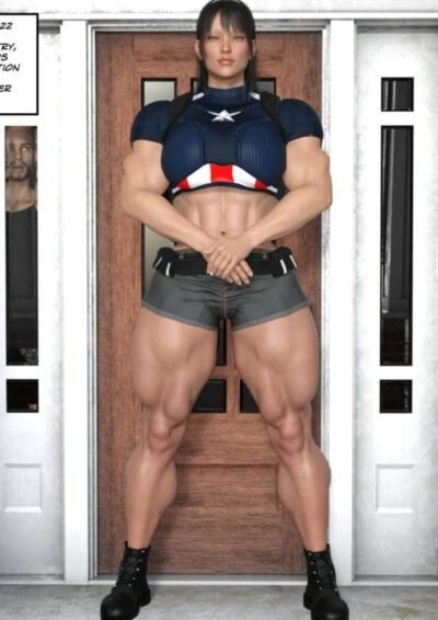 huge female bodybuilder guard