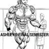 Ashley's Final Semester - female bodybuilder 
