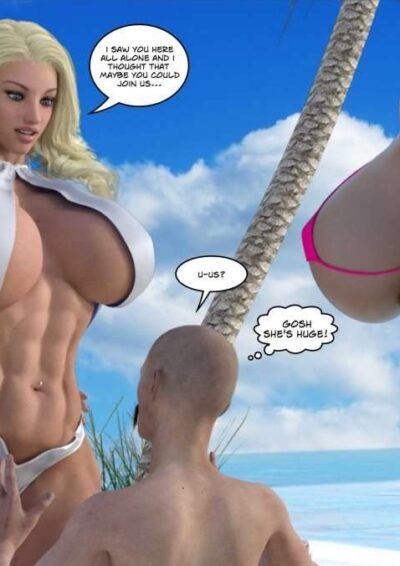 Back to the Beach - female bodybuilder