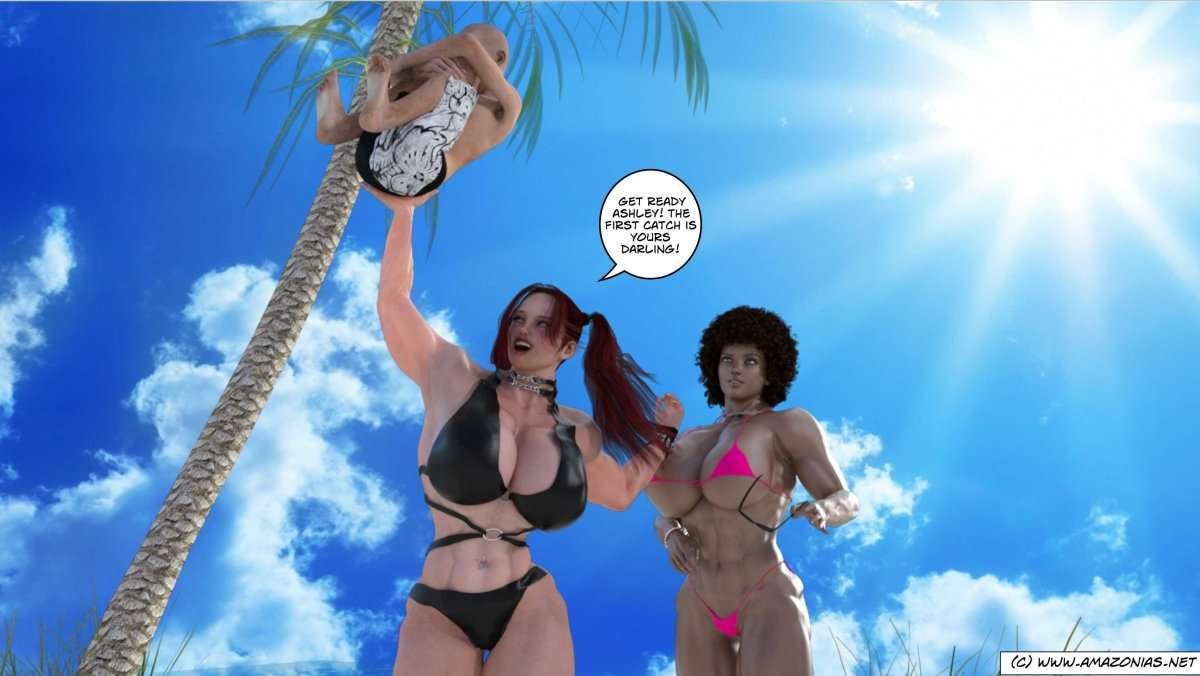 Back to the Beach - female bodybuilder