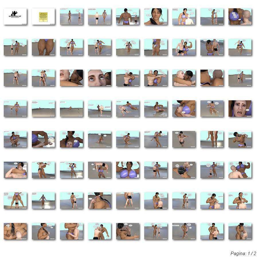 Beach body - female bodybuilder