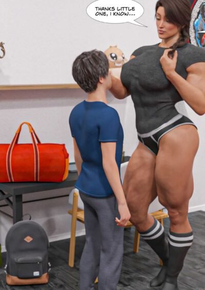 big girl overpowering boy