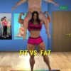 Fit versus Fat - FREE-female bodybuilder - musclegirl -Amazonias