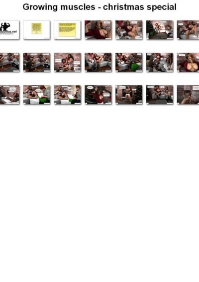 Growing Muscles: Christmas special - female bodybuilder