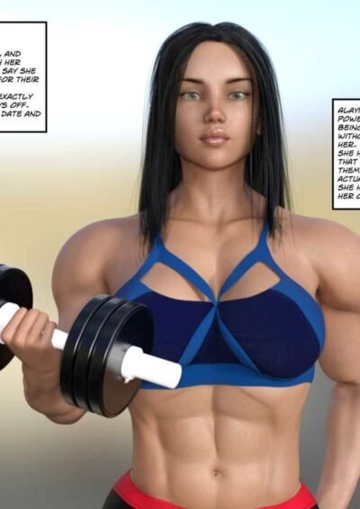 His first time - female bodybuilder