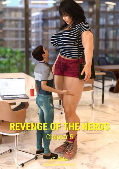 huge girl towering over short boy
