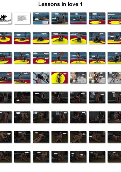 Lessons in love - female bodybuilder 