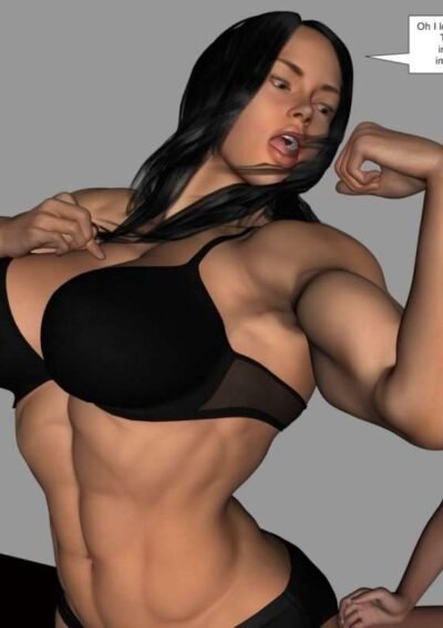 Tall strong Emma, PT 3 - female bodybuilder