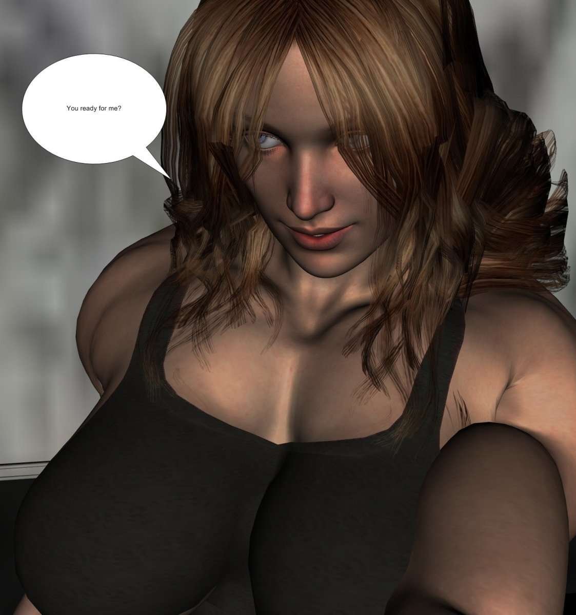 The Judo Lesson - female bodybuilder