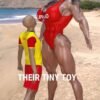 Their Tiny Toy - female bodybuilder 
