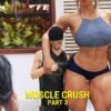 huge female bodybuilder and short man
