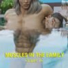 huge musclegirl carrying boyfriend in the pool